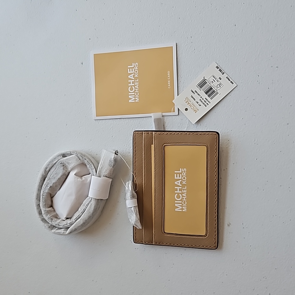 Michael Kors leather lanyard